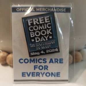 Free Comic Book Day pin